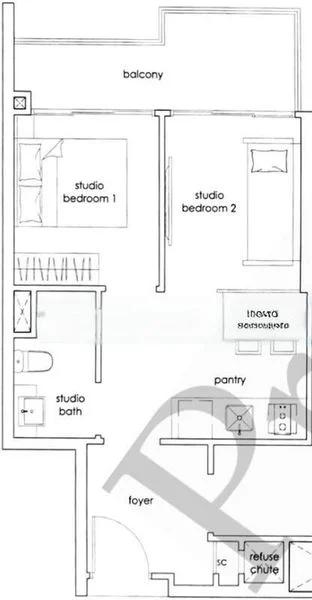 2 Bed Executive Condo for Rent in  Heron Bay - Image 6